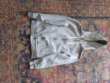 Grey Zip Up Hoodie, Size S