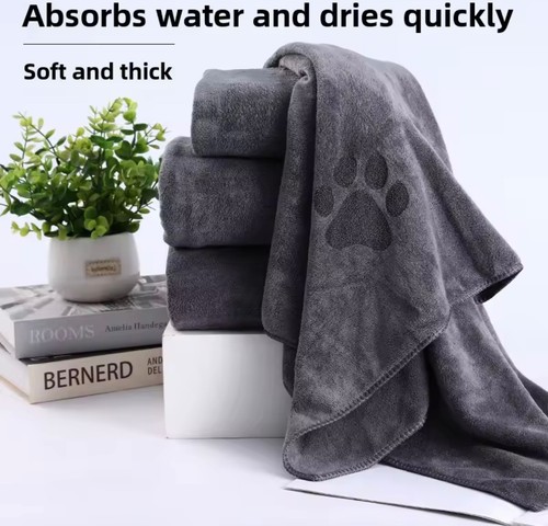 1pc pet towel soft - pet, thickened