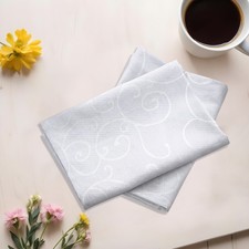 Luxury Damask Jacquard White