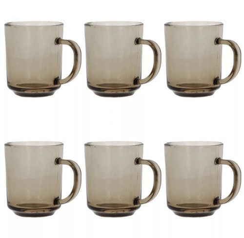 Glass mugs smoke - smoke, brown