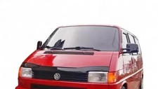 FOR T4 Transporter(Short Nose)GLOSS BLACK BONNET WIND STONE DEFLECTOR PROTECTOR