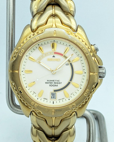 Seiko kinetic 5m62 cream - seiko,