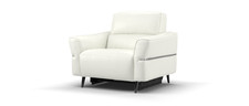 Sofology Dakota Leather Recliner Chair in White