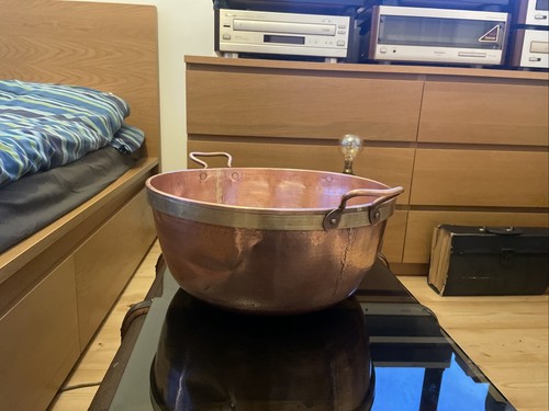 Antique french copper jam - antique,