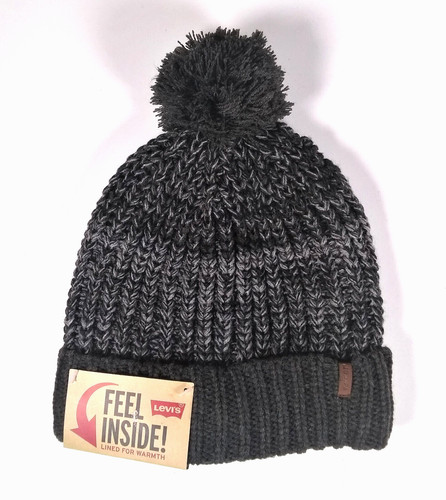 Levis gray beanie - levis, hat