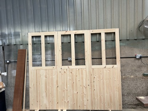 Wooden garage doors side - wooden,