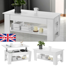 Wooden Lift Up Top Coffee Table With Storage Shelf Living Room Home Office Xhfem