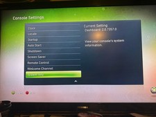 RARE STOCK 7357 NXE DASHBOARD XBOX 360 REFUR'BED AV PRO WHITE CONSOLE UNIT