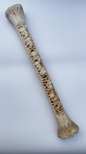 Hand carved giraffe bone - hand,
