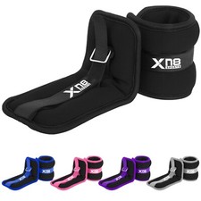 XN8 Ankle Wrist Leg Weights Straps Training Exercise Fitness Running Yoga Gym UK