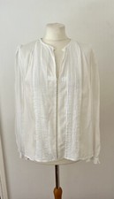 MOTEL ROCKS White Blouse-Size Large