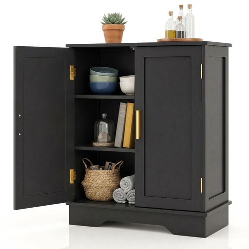 Bathroom storage cabinet - cabinet, floor