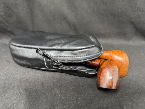 Leather pipe bag for pipes - pipe,