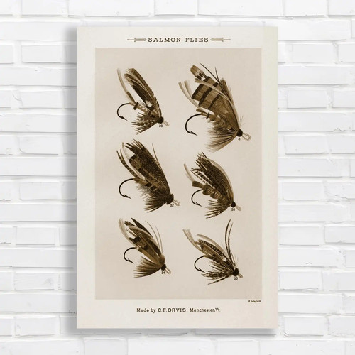 Vintage salmon fly fishing - vintage,