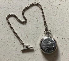 WOODFORD STEAM TRAIN POCKET WATCH - SPARES OR REPAIRS PROP