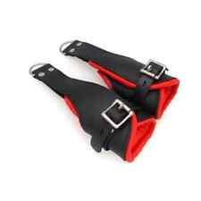 Real Leather Bondage Suspension Cuffs Padded Wrist Ankle Restraints Hanging BDSM