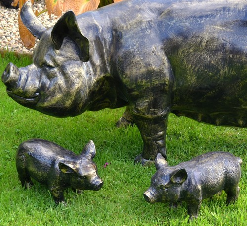 Piglet garden ornament - ,