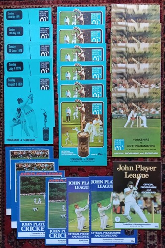 1976 1986 yorkshire cricket - yorkshire,