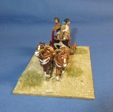 28mm WARGAMES FOUNDRY  EGYPTIAN  CHARIOT PAINTED & SCENIC BASED SET 27