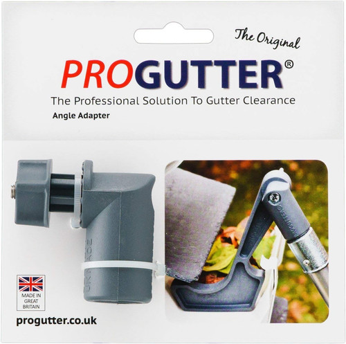 Gutter cleaning angle adapter - gutter,