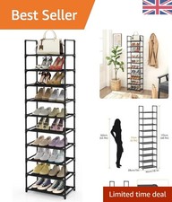Portable 10-Tier Tall Shoe