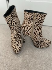 Super trash ladies Leather Platform Ankle Boot Lightly Worn excellent condition 