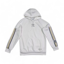 Adidas Chile 20 White Hoodie Size S Casual Sportswear Loungewear *flaws*