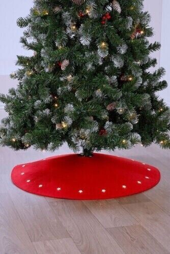 Christmas tree skirt red - tree,