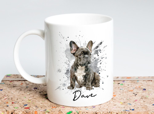 Free post french bulldog - bulldog, mug