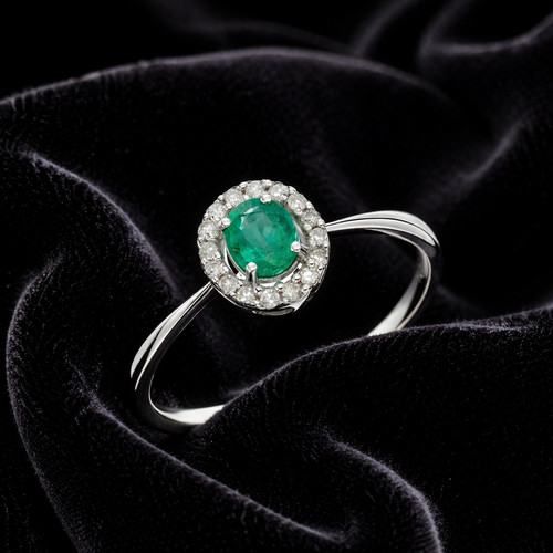 Real emerald and - real, ring