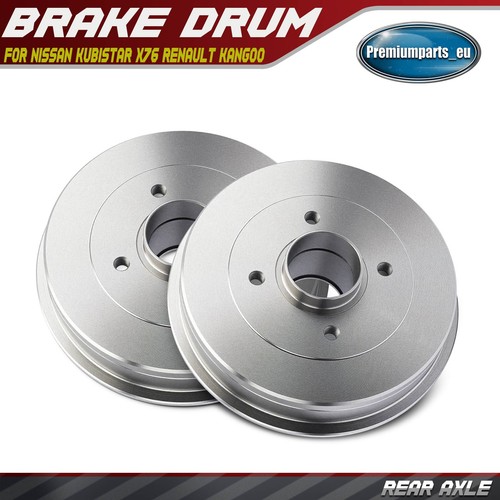 Rear brake drums - 2x, for