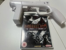 Wii Resident Evil UMBRELLA CHRONICLES + SEMI AUTOMATIC light gun BLAP BLAP BLAP!