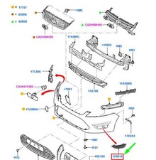 FORD MONDEO MK3 Front Right Grille 1710978 BS71-19952-AD NEW