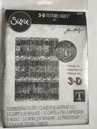 Sizzix tim holtz texture - a6,