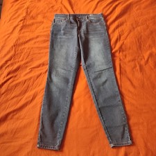 TU DENIM WOMEN'S SKINNY JEANS SIZE 12R DARK BLUE MINT CONDITION