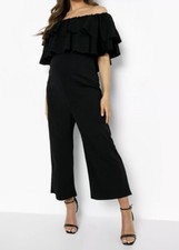 Boohoo Black Off-Shoulder