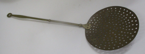 Vintage brass scoop slotted - scoop,