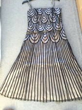 pearce fionda ballerina length strapless dress size 10