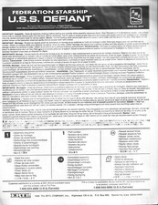 AMT Star Trek Deep Space Nine U.S.S. Defiant Instructions
