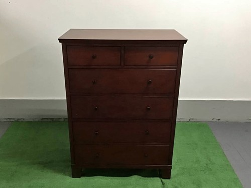 Brown wood dresser - brown,
