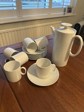 Thomas Rosenthal Germany White Porcelain Coffee Set