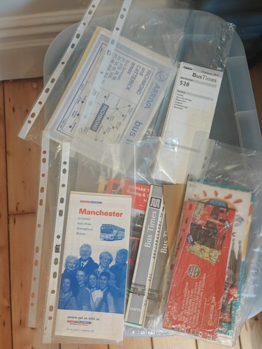 Various bus leaflets and