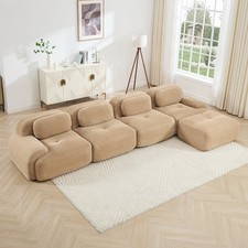 4-Seat L-Shaped Sectional Sofa
