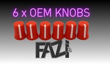 6 x RED  OEM KNOBS DJ MXER