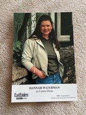 HANNAH WATERMAN- LAURA DUNN (EASTENDERS) HAND SIGNED CAST CARD- UNDEDICATED