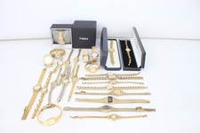 T x25 Vintage Ladies Quartz Gold Tone Wristwatches Not Tested inc Accurist etc