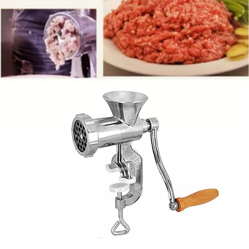 Manual meat grinder aluminum - manual,