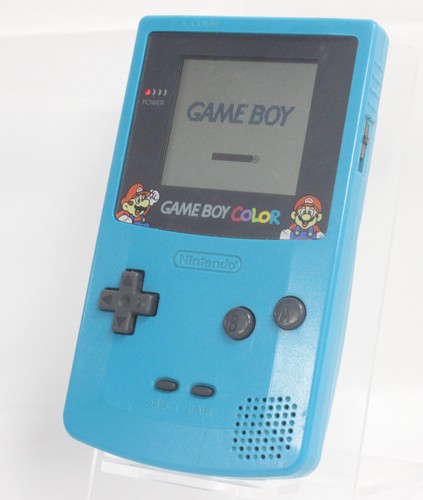 Gameboy colour handheld teal - gameboy,