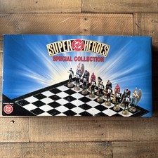 DC Super Heroes Special Collection Chess Figures Rare bonus figures. Complete.