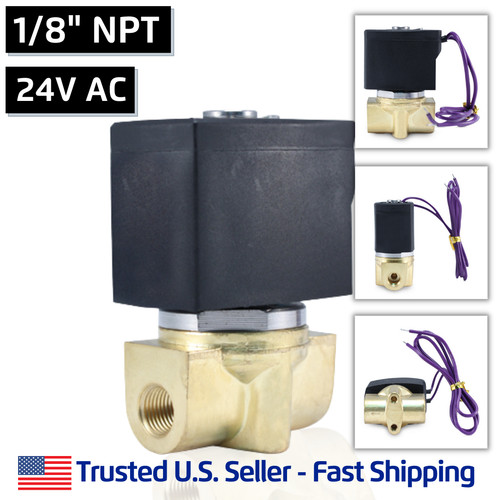 24v ac electric - 1/8", brass